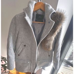 J. Crew Chateau Parka Italian Stadium Cloth-Wool